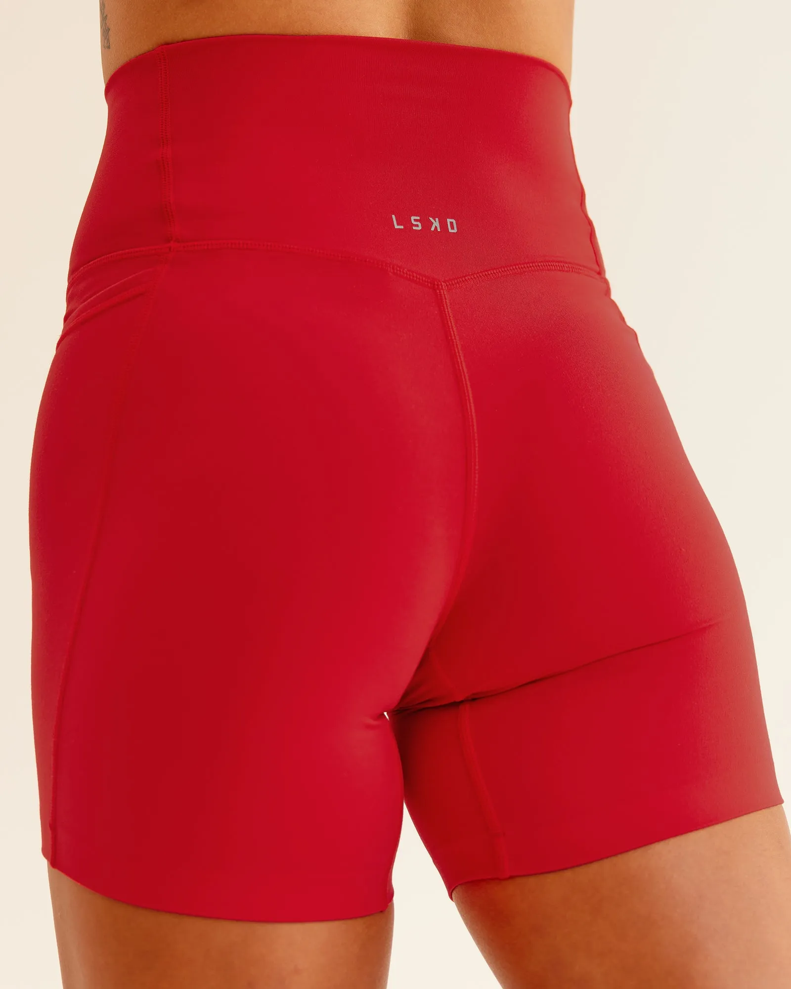 Elixir Ultra High-Rise 6" Short Pockets - Flame sold by LSKD product image thumbnail 3