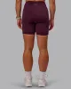 Rep Ultra High-Rise 6" Short Pockets - Cherry Lacquer-Marshmallow sold by LSKD