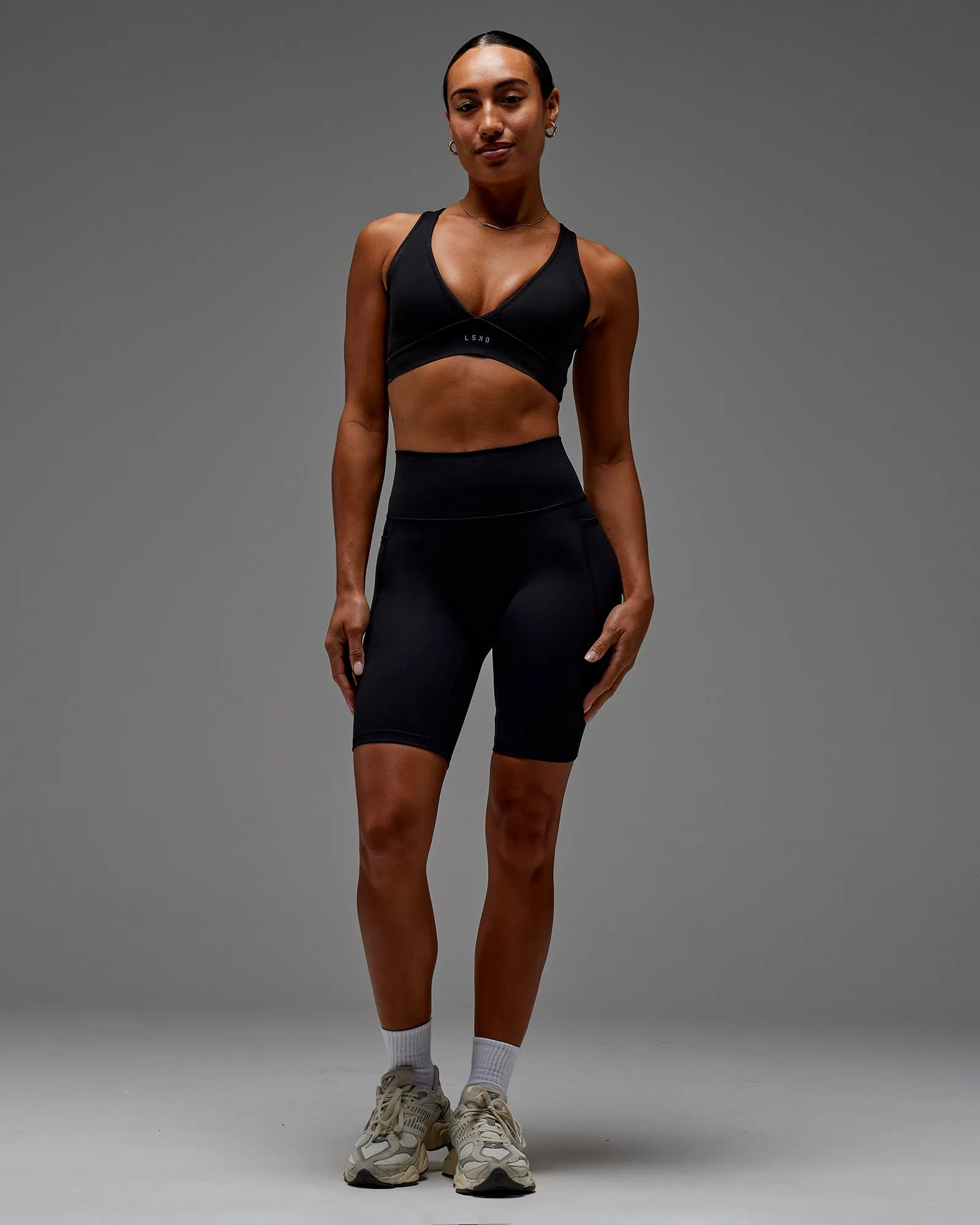 Fusion Ultra High-Rise 9" Short Pockets - Black sold by LSKD