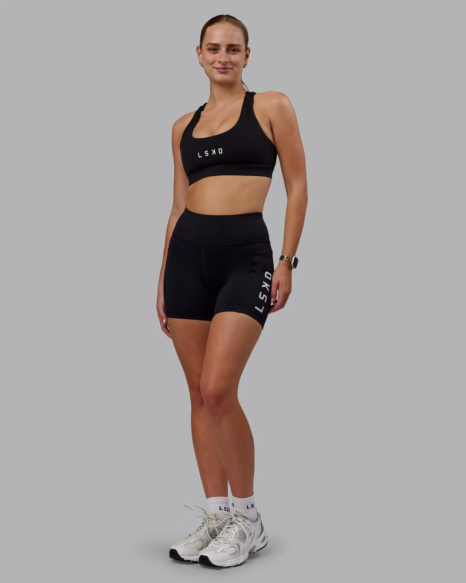 Rep Ultra High-Rise 4" Short Pockets - Black-White sold by LSKD product image thumbnail 5