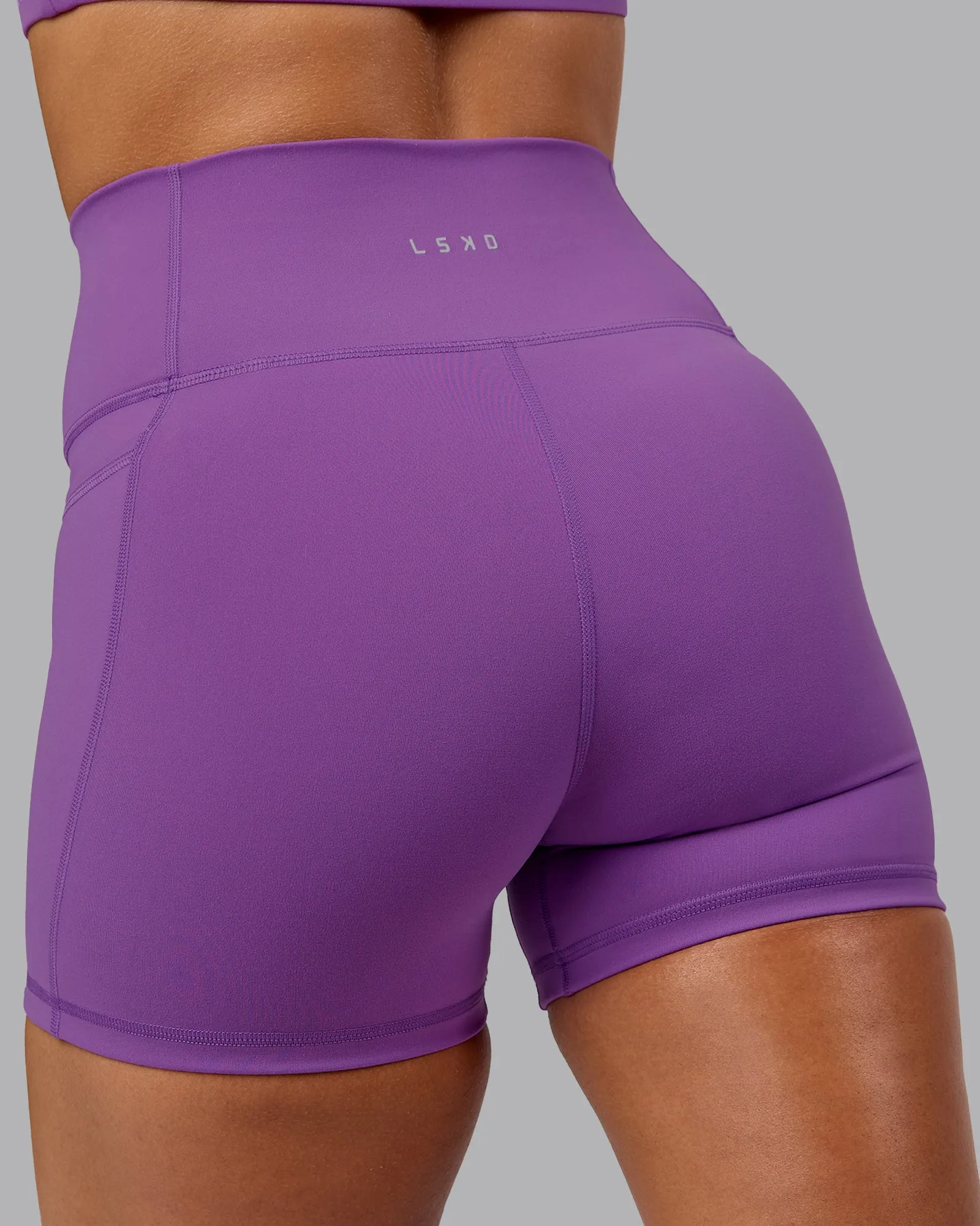 Fusion Ultra High-Rise 4" Short Pockets - Purple Fizz sold by LSKD product image thumbnail 4