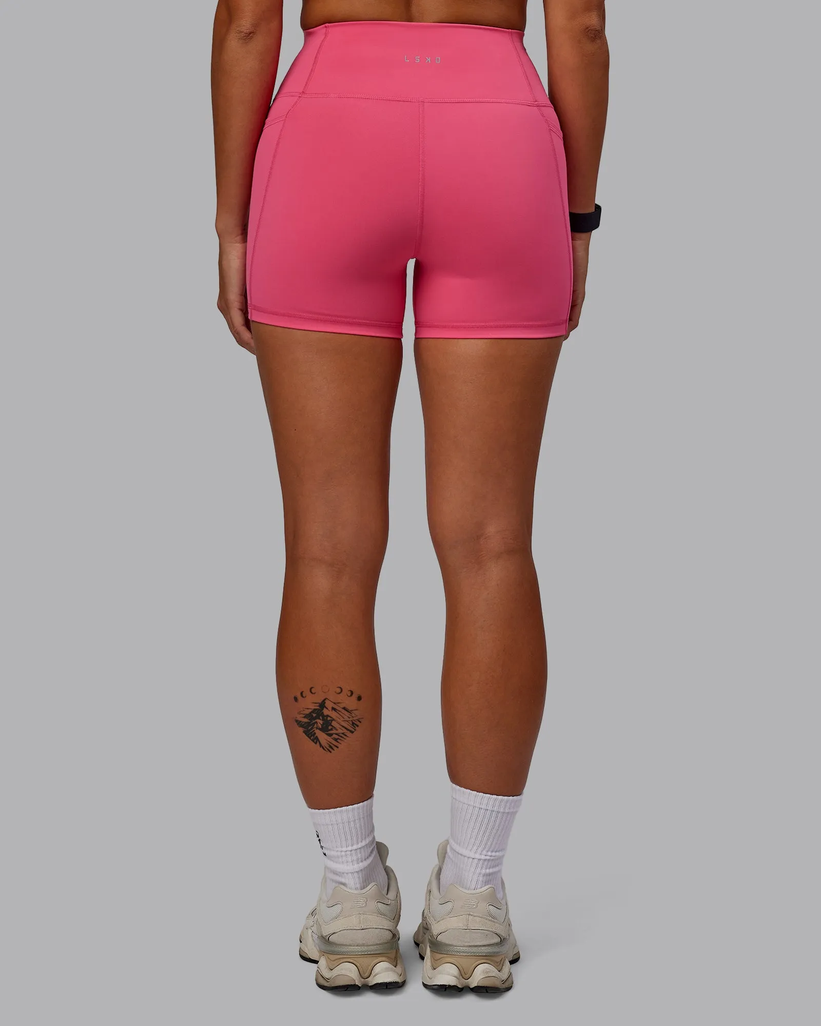 Fusion Ultra High-Rise 4" Short Pockets - Hot Pink sold by LSKD product image thumbnail 4