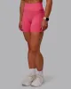 Fusion Ultra High-Rise 6" Short Pockets - Hot Pink sold by LSKD