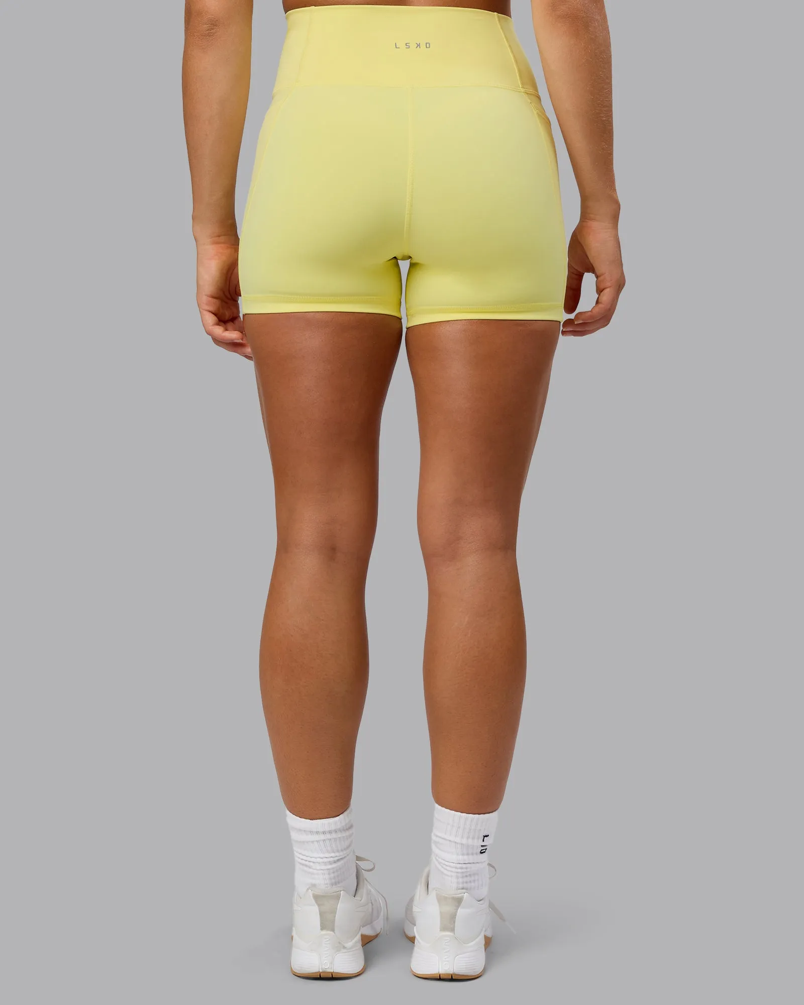 Fusion Ultra High-Rise 4" Short Pockets - Lemon Fizz sold by LSKD product image thumbnail 3