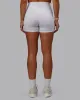 Bree Masters Fusion Ultra High-Rise 4" Short Pockets - White sold by LSKD