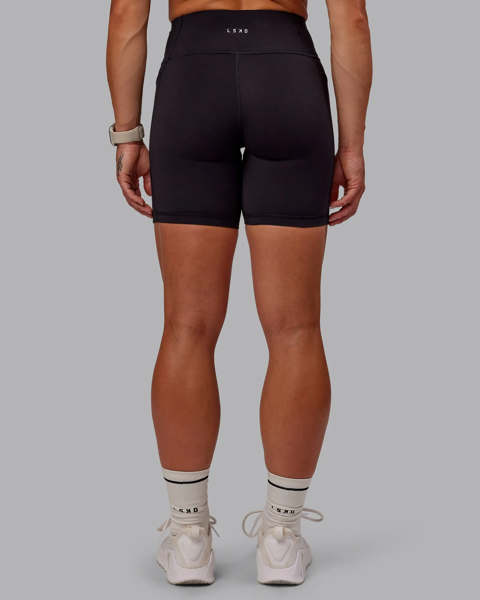 Rep Ultra High-Rise 6" Short Pockets - Black-Surreal Green sold by LSKD product image thumbnail 4