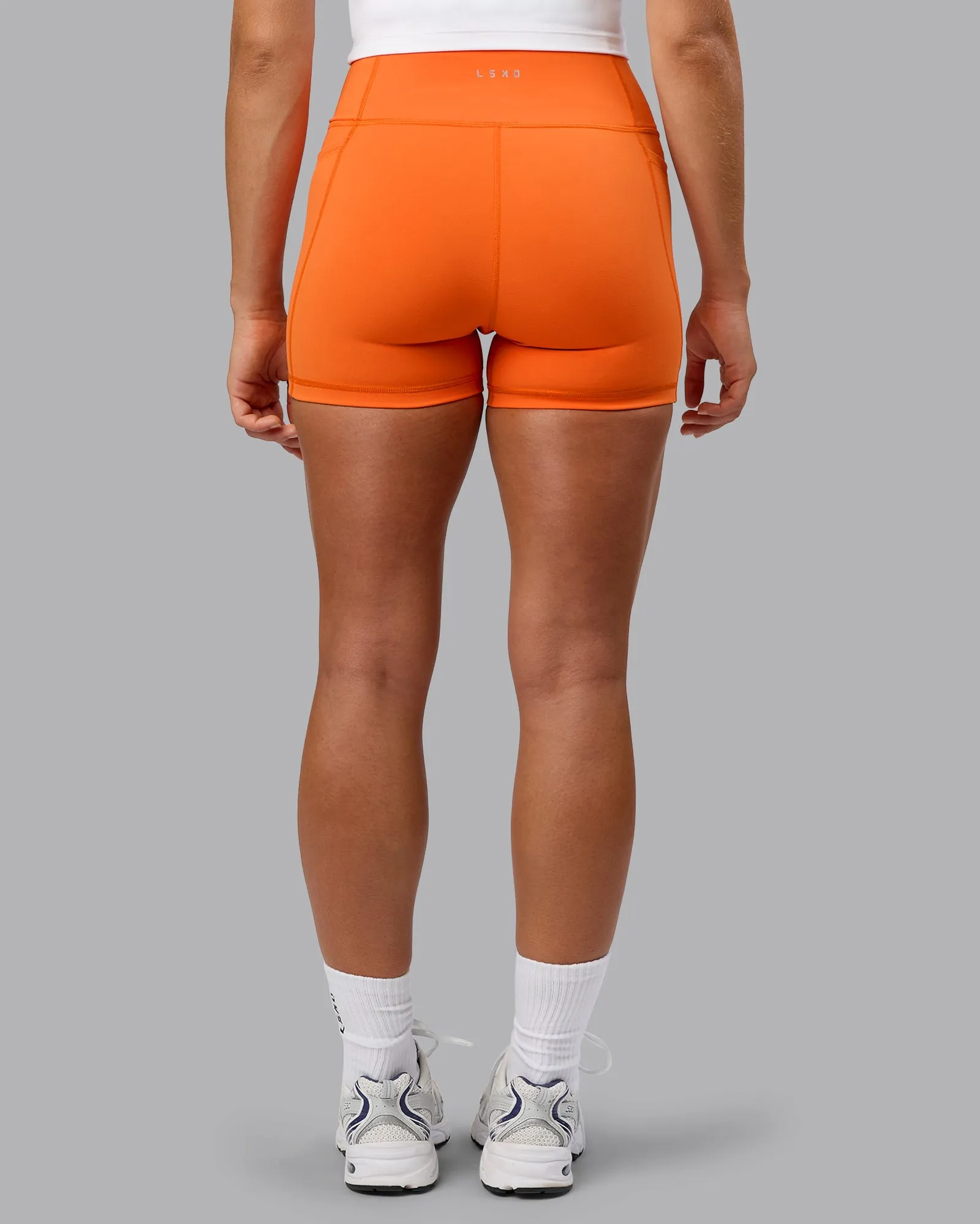 Fusion Ultra High-Rise 4" Short Pockets - Mandarin sold by LSKD product image thumbnail 4
