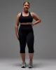 Fusion Ultra High-Rise 3/4 Legging Pockets - Black sold by LSKD