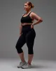Fusion Ultra High-Rise 3/4 Legging Pockets - Black sold by LSKD