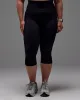 Fusion Ultra High-Rise 3/4 Legging Pockets - Black sold by LSKD