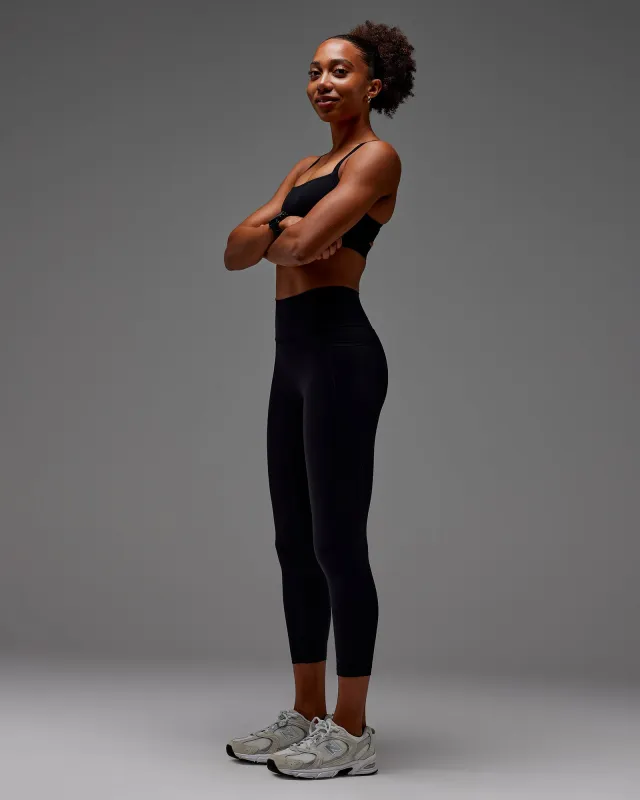 Fusion Ultra High-Rise 7/8 Legging Pockets - Black sold by LSKD