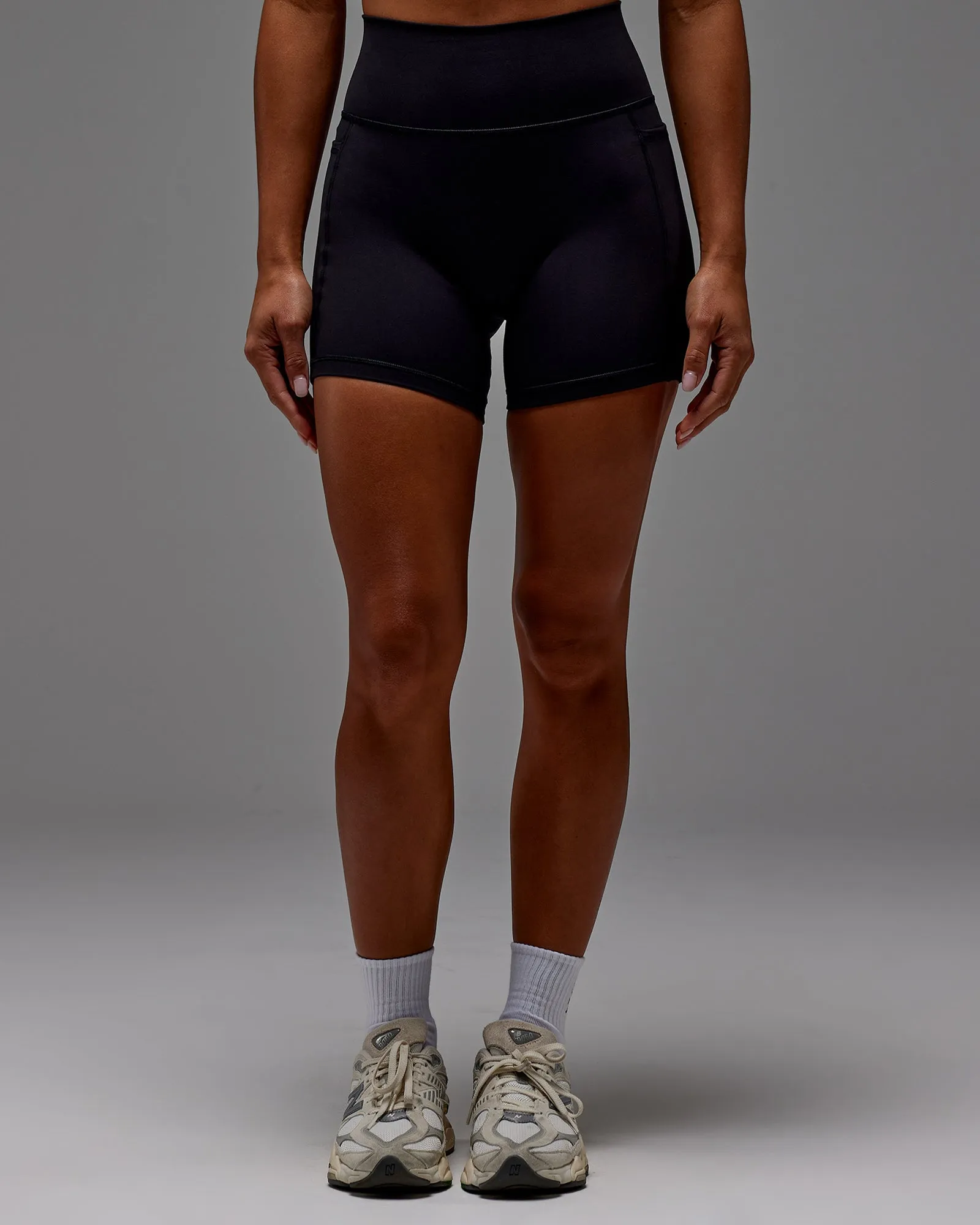 Fusion Ultra High-Rise 6" Short Pockets - Black sold by LSKD