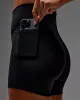 Fusion Ultra High-Rise 6" Short Pockets - Black sold by LSKD