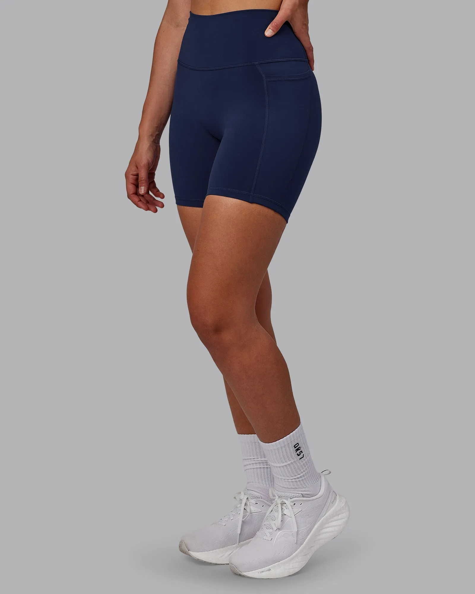Fusion Ultra High-Rise 6" Short Pockets - Future Navy sold by LSKD product image thumbnail 5