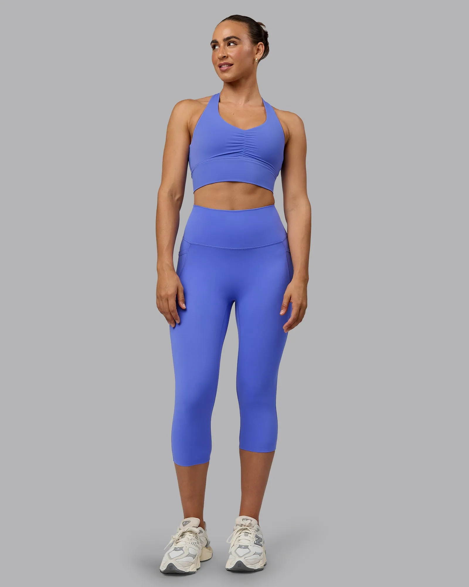 Elixir Ultra High-Rise 3/4 Legging Pockets - Baja Blue sold by LSKD product image thumbnail 5