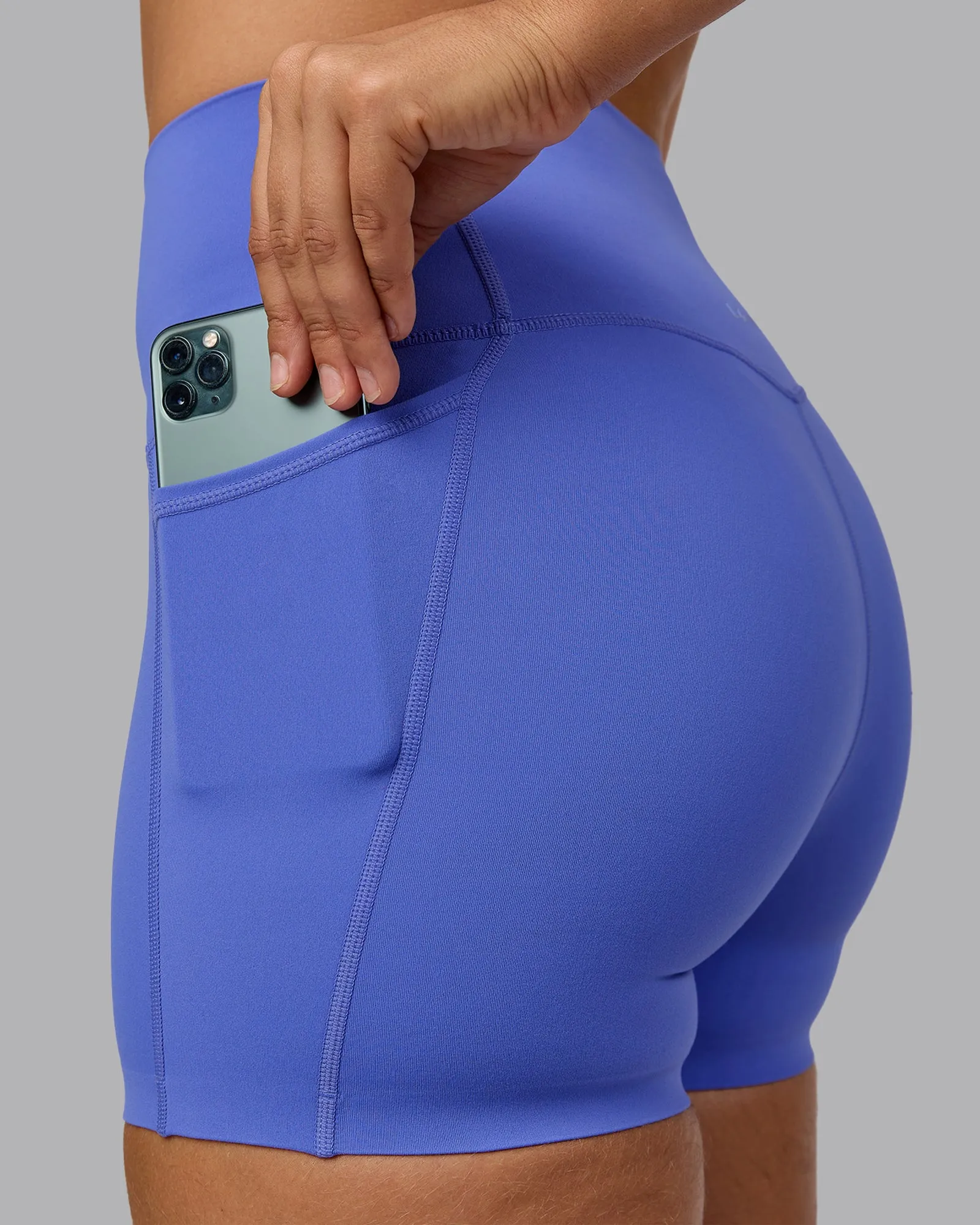 Elixir Ultra High-Rise 4" Short Pockets - Baja Blue sold by LSKD product image thumbnail 2