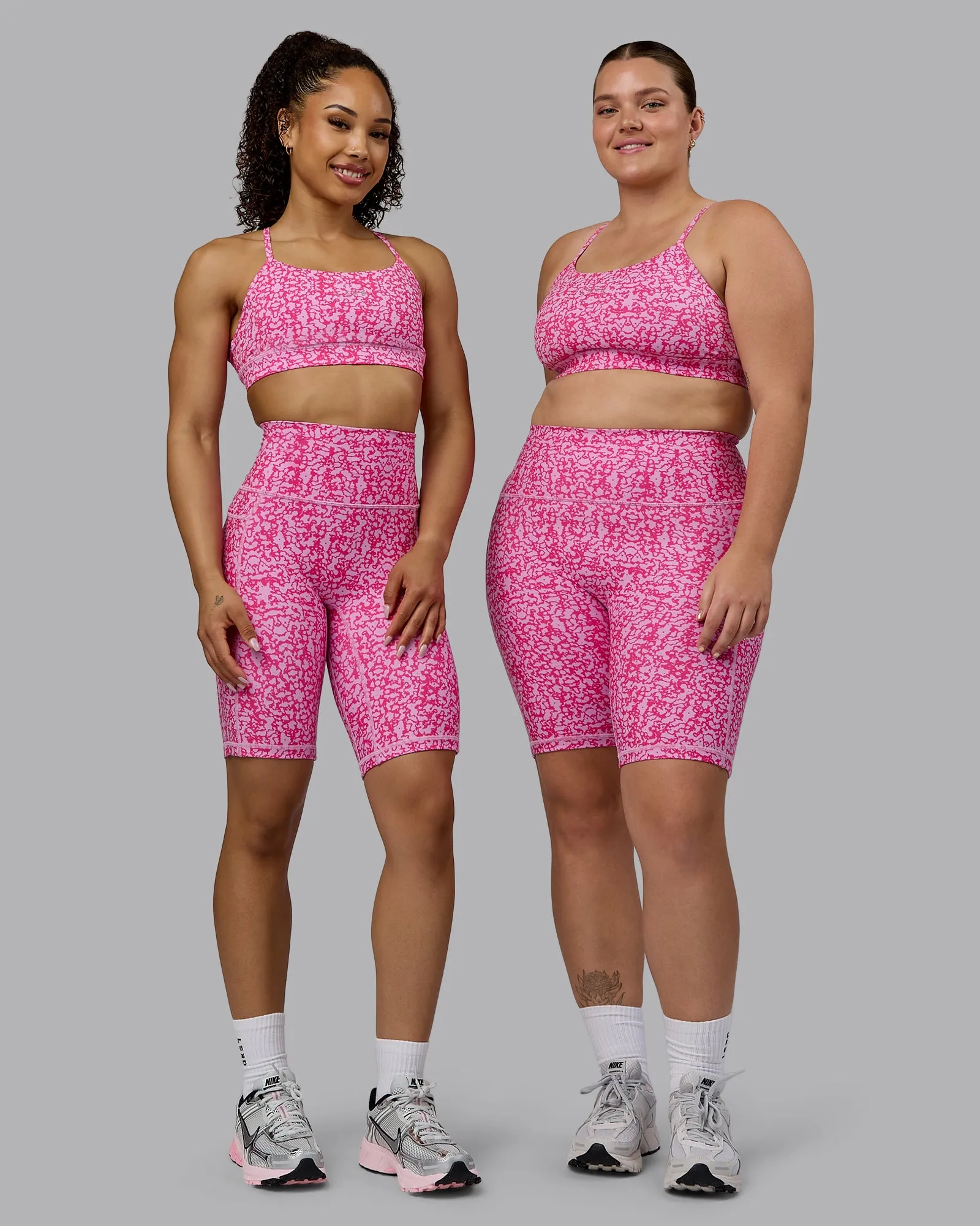 Fusion Ultra High-Rise 9" Short Pockets - Patina-Ultra Pink sold by LSKD