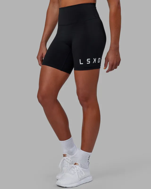 Evolved Ultra High-Rise 6" Short - Black-White sold by LSKD