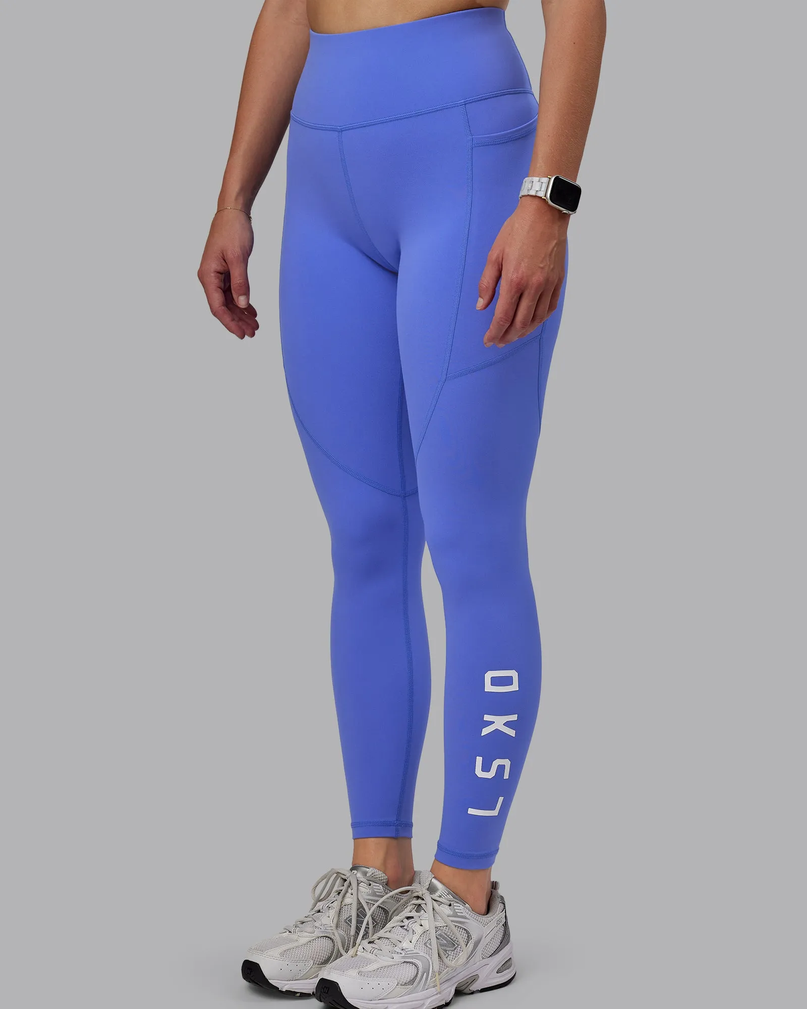 Rep Ultra High-Rise Full Length Legging Pockets - Baja Blue-White sold by LSKD product image thumbnail 5