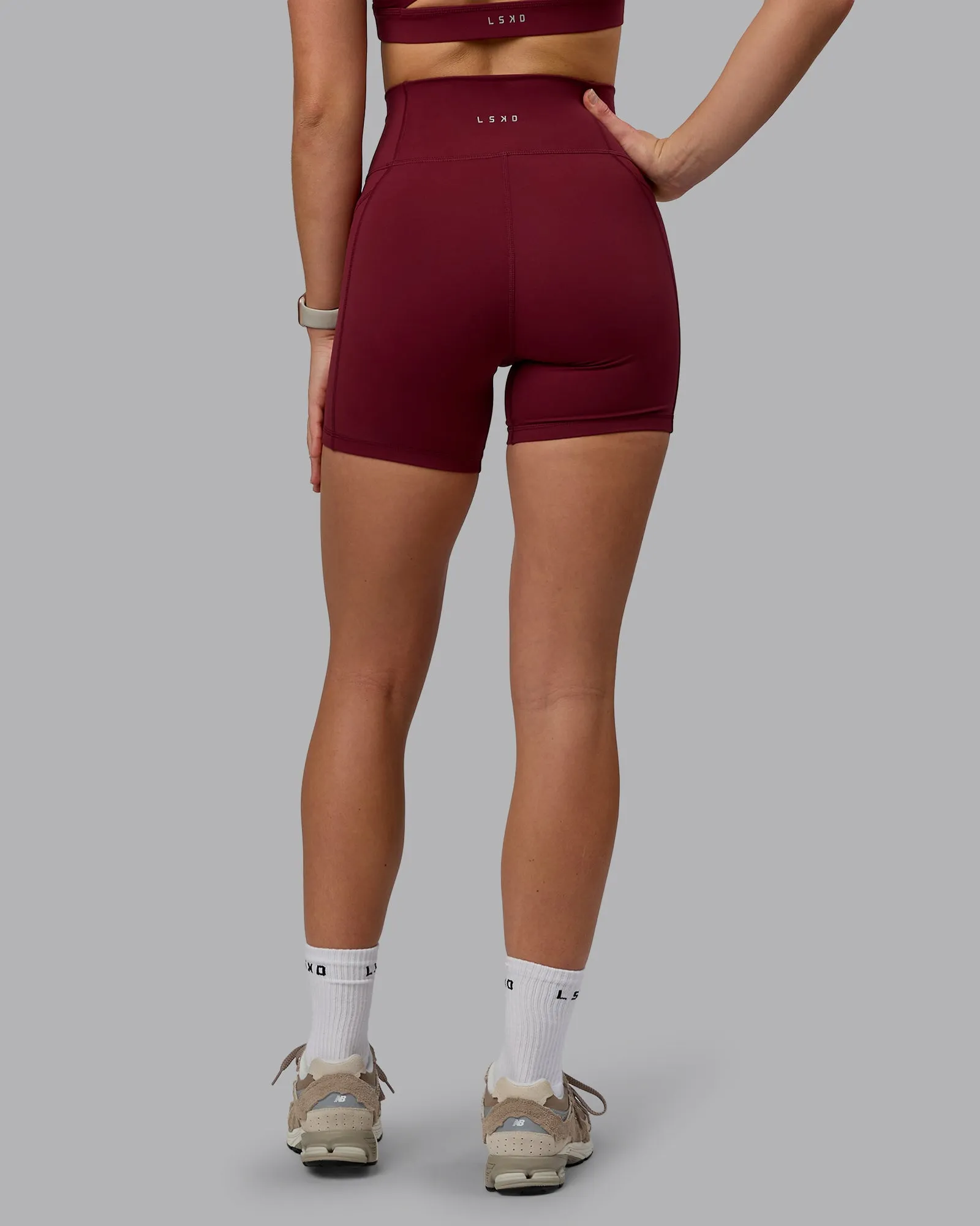 Fusion Ultra High-Rise 6" Short Pockets - Cordovan sold by LSKD product image thumbnail 5