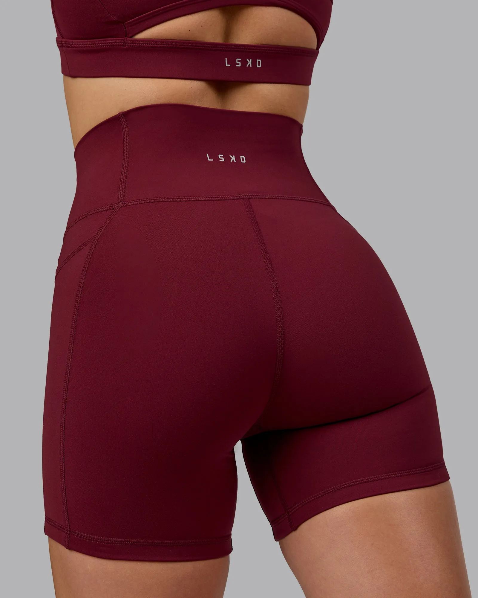 Fusion Ultra High-Rise 6" Short Pockets - Cordovan sold by LSKD product image thumbnail 3