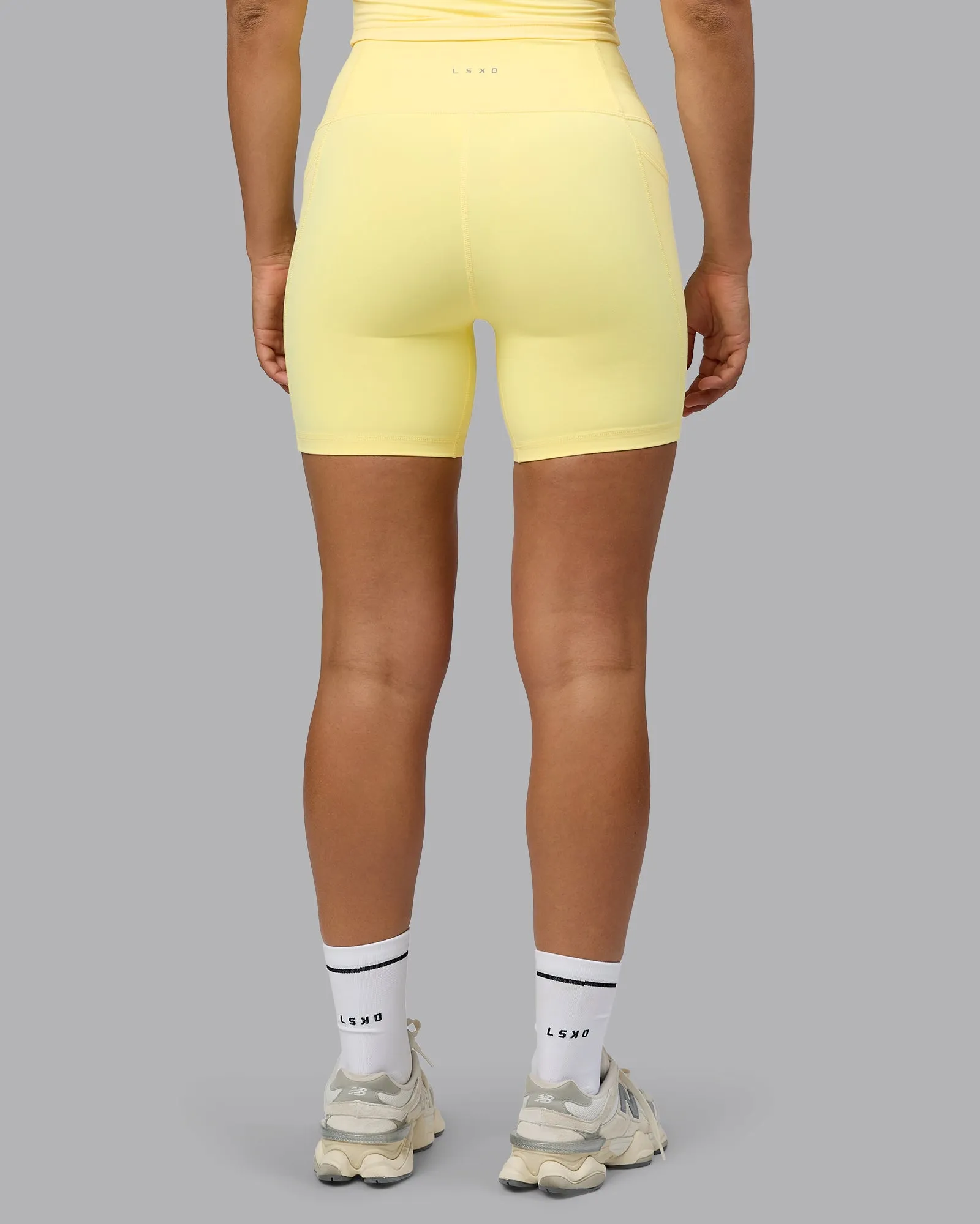 Fusion Ultra High-Rise 6" Short Pockets - Lemon sold by LSKD product image thumbnail 3