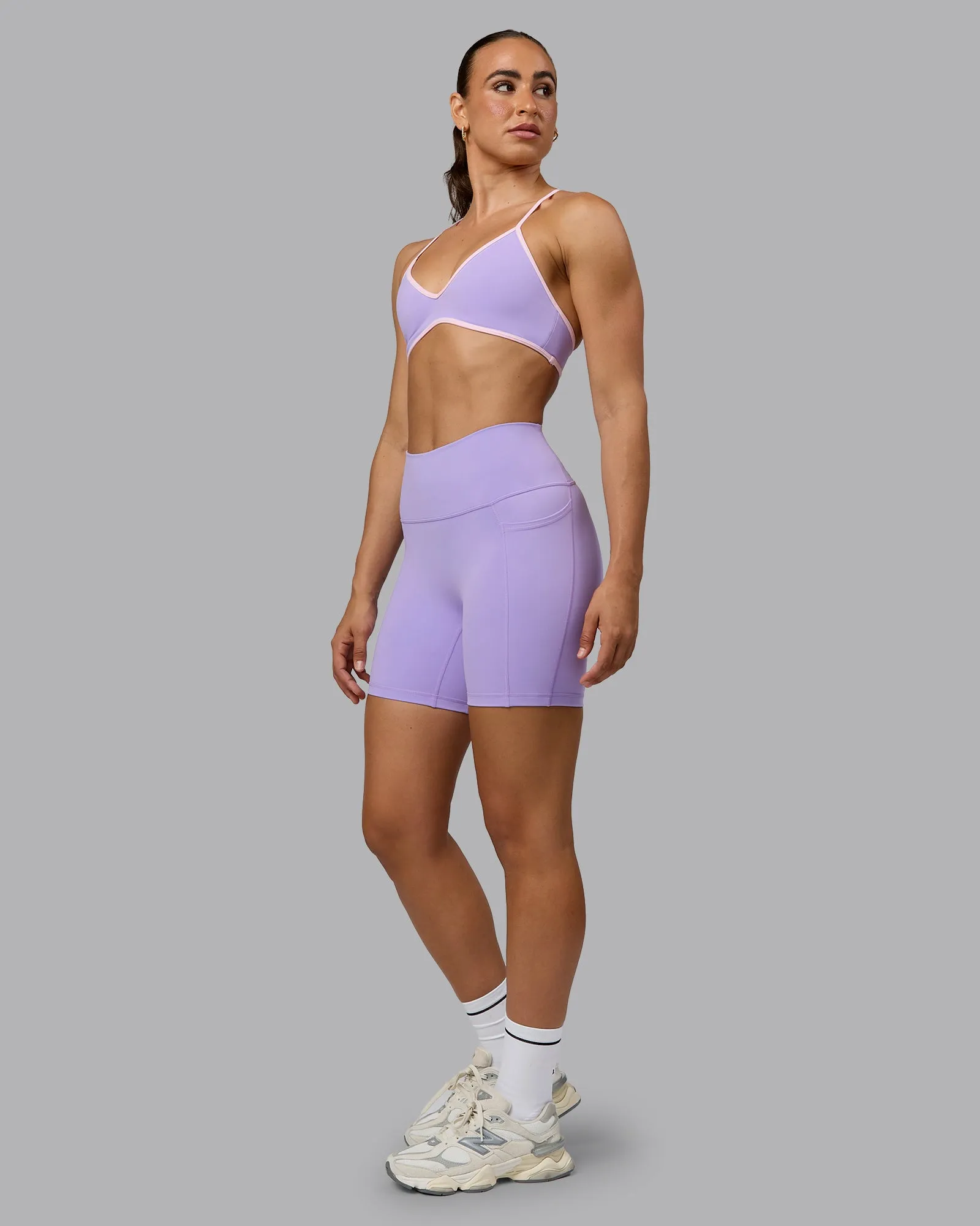 Fusion Ultra High-Rise 6" Short Pockets - Pale Lilac sold by LSKD product image thumbnail 2