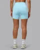 Fusion Ultra High-Rise 6" Short Pockets - Crystal Blue sold by LSKD