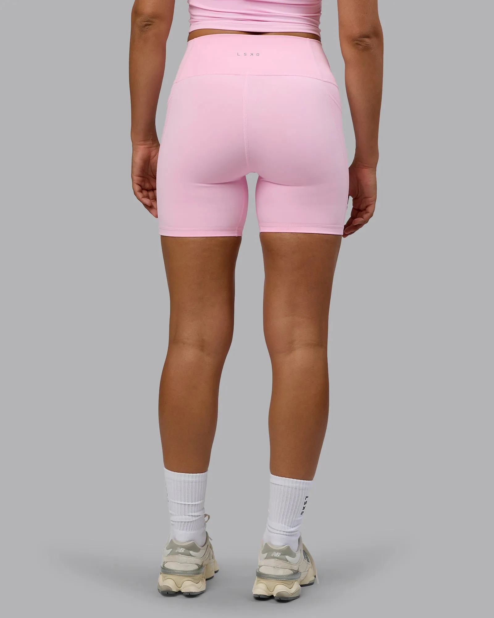 Fusion Ultra High-Rise 6" Short Pockets - Pale Pink sold by LSKD product image thumbnail 3