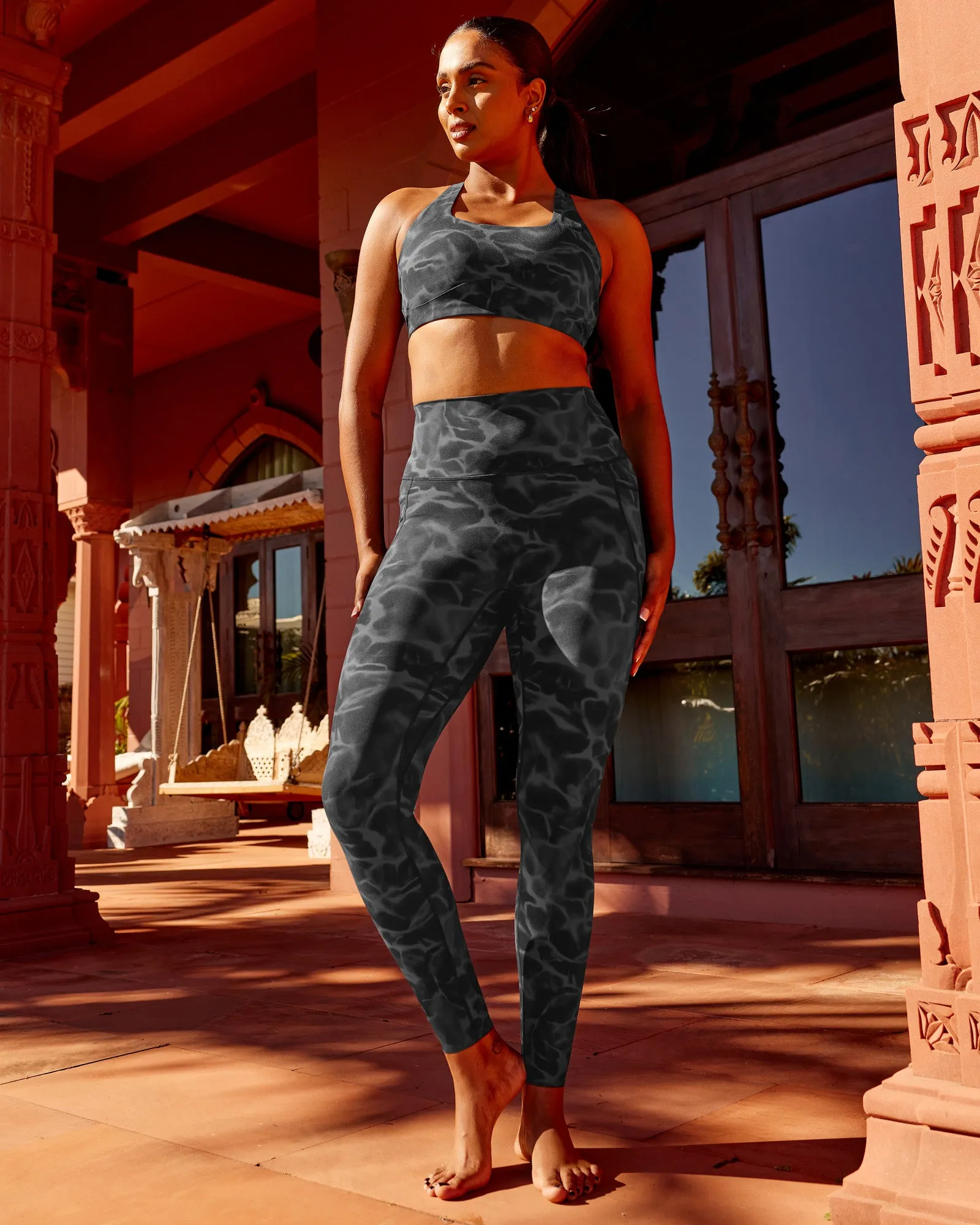 Elixir Ultra High-Rise Full Length Legging Pockets - Tranquil-Black sold by LSKD product image thumbnail 3