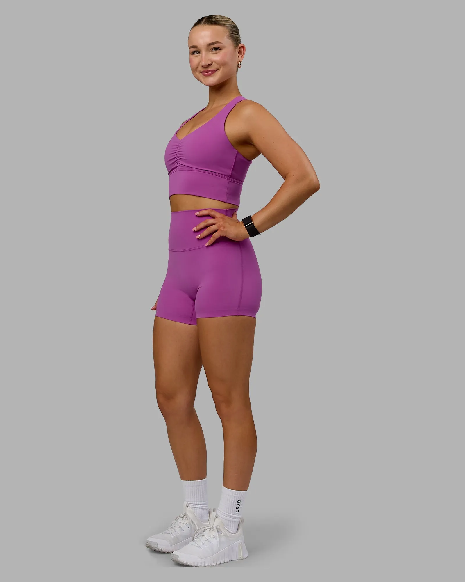 Elixir Ultra High-Rise 4" Short - Orchid sold by LSKD product image thumbnail 5