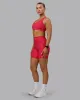 Fusion Ultra High-Rise 6" Short Pockets - Red Vitality Print sold by LSKD