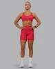 Fusion Ultra High-Rise 6" Short Pockets - Red Vitality Print sold by LSKD