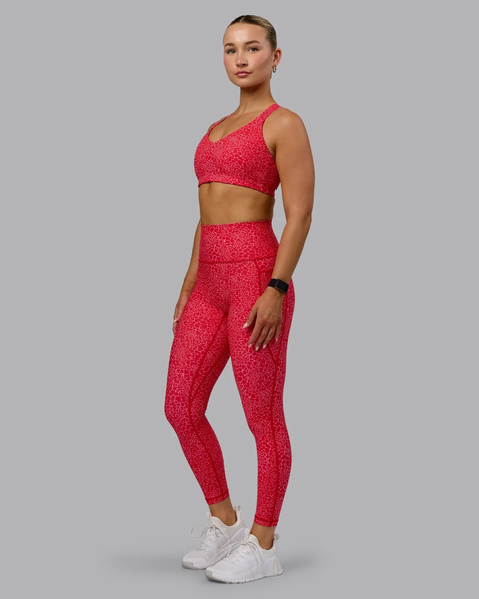 Fusion Ultra High-Rise 7/8 Legging Pockets - Red Vitality Print sold by LSKD product image thumbnail 5