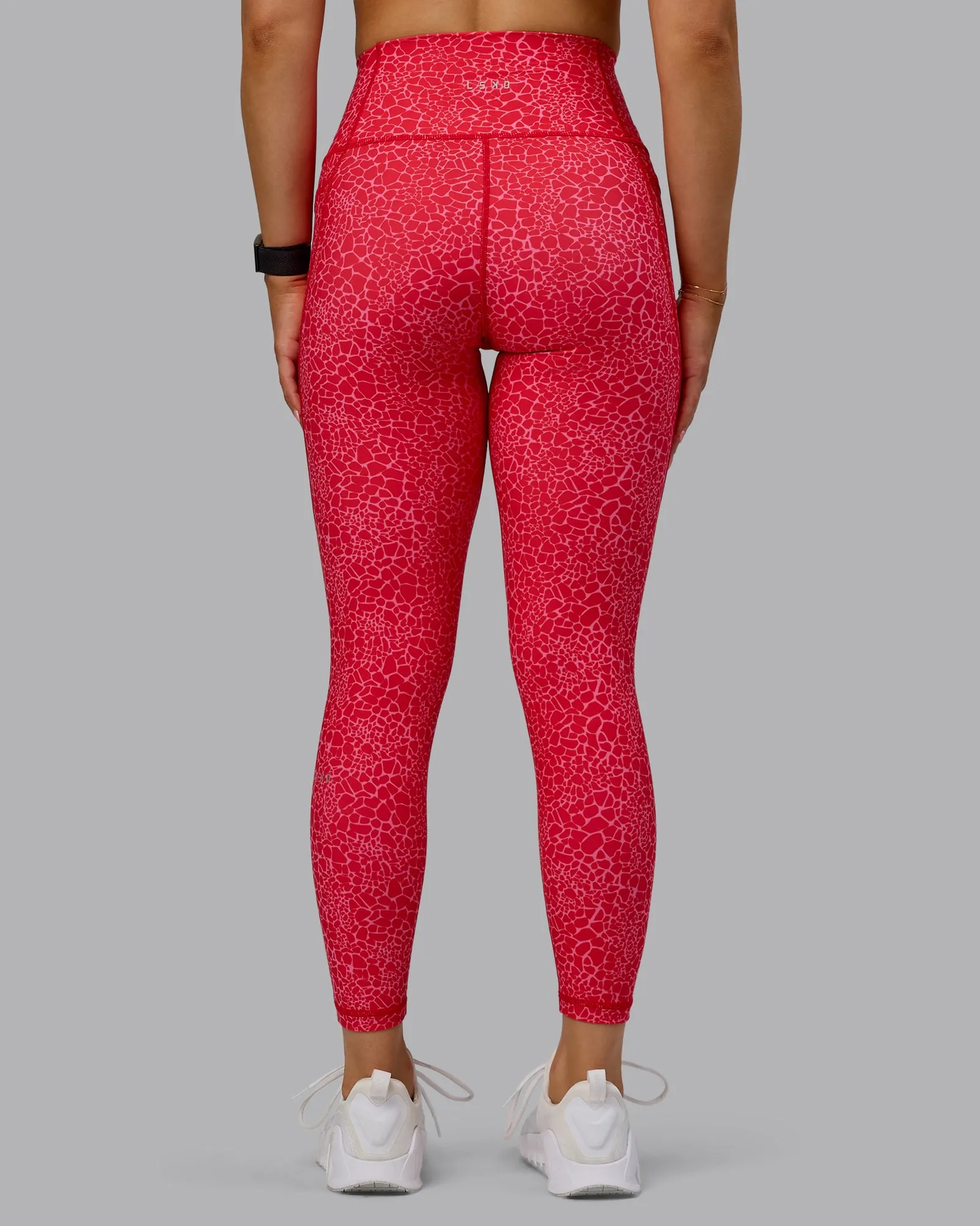 Fusion Ultra High-Rise 7/8 Legging Pockets - Red Vitality Print sold by LSKD product image thumbnail 4
