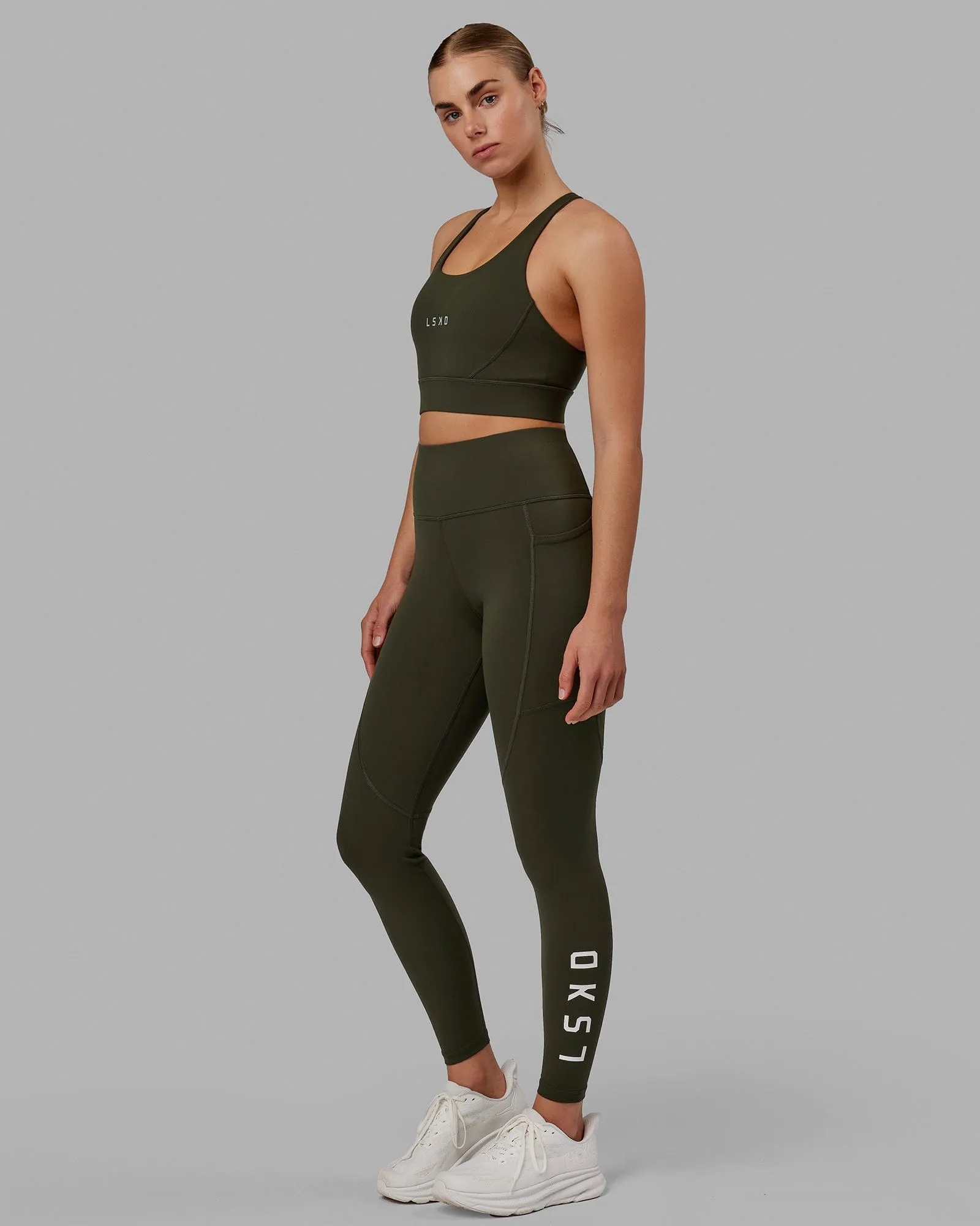 Rep Ultra High-Rise Full Length Legging Pockets - Forest Night sold by LSKD product image thumbnail 3