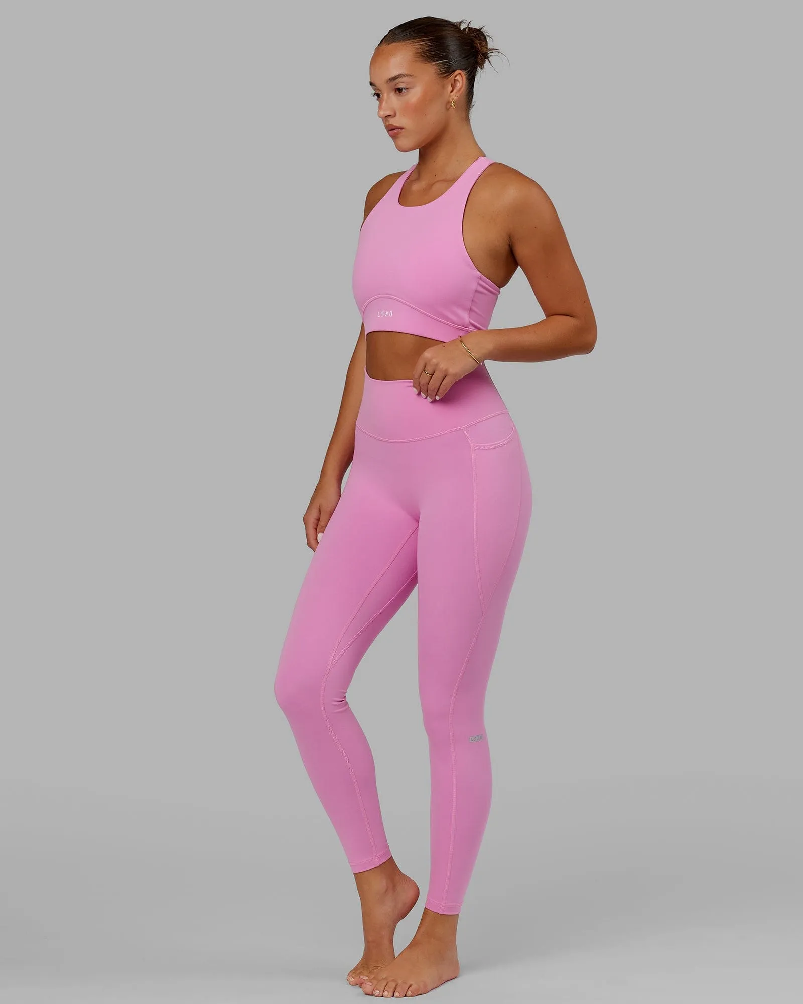 Fusion Ultra High-Rise Full Length Legging Pockets - Spark Pink sold by LSKD product image thumbnail 5
