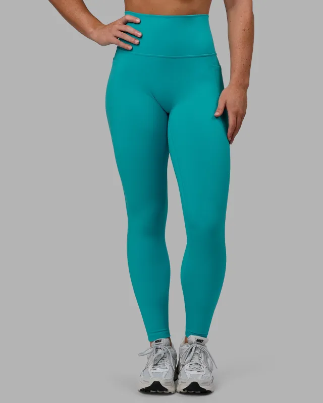 Fusion Ultra High-Rise Full Length Legging Pockets - Uplift Blue sold by LSKD