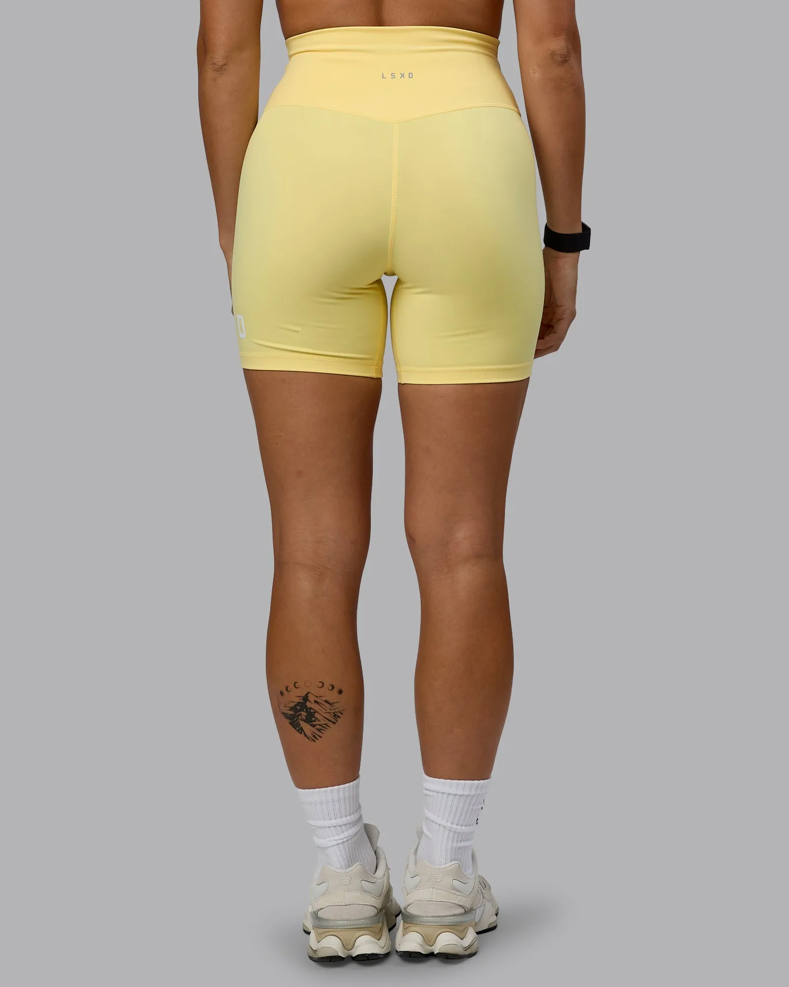 Evolved Ultra High-Rise 6" Short - Lemon-White sold by LSKD product image thumbnail 4