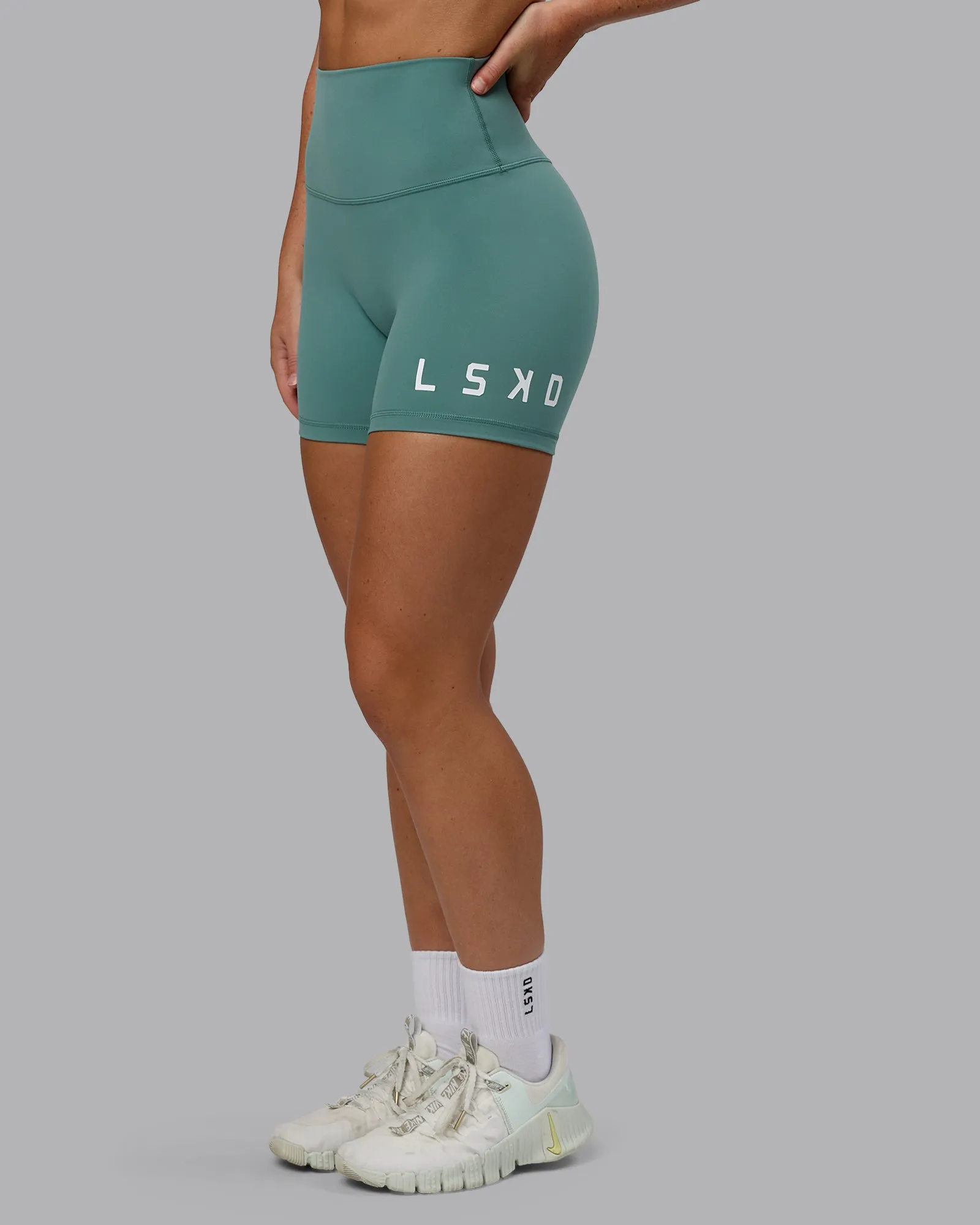 Evolved Ultra High-Rise 4" Short - Sagebrush-White sold by LSKD