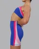Revitalise Ultra High-Rise 6" Short - Power Cobalt-Fuchsia Pink sold by LSKD