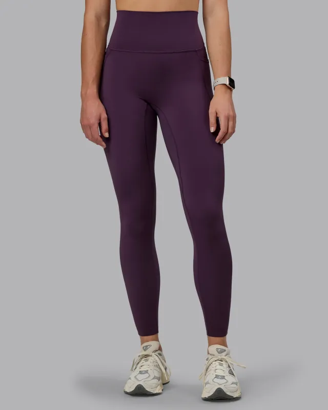 Elixir Ultra High-Rise Full Length Legging Pockets - Midnight Plum sold by LSKD