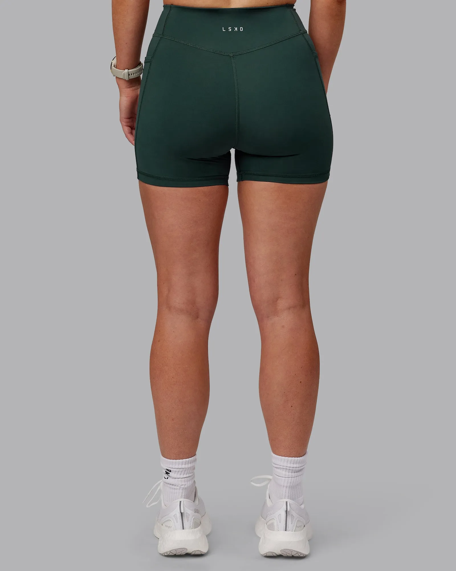 Elite High-Rise 4" Short Pockets - Vital Green sold by LSKD product image thumbnail 3