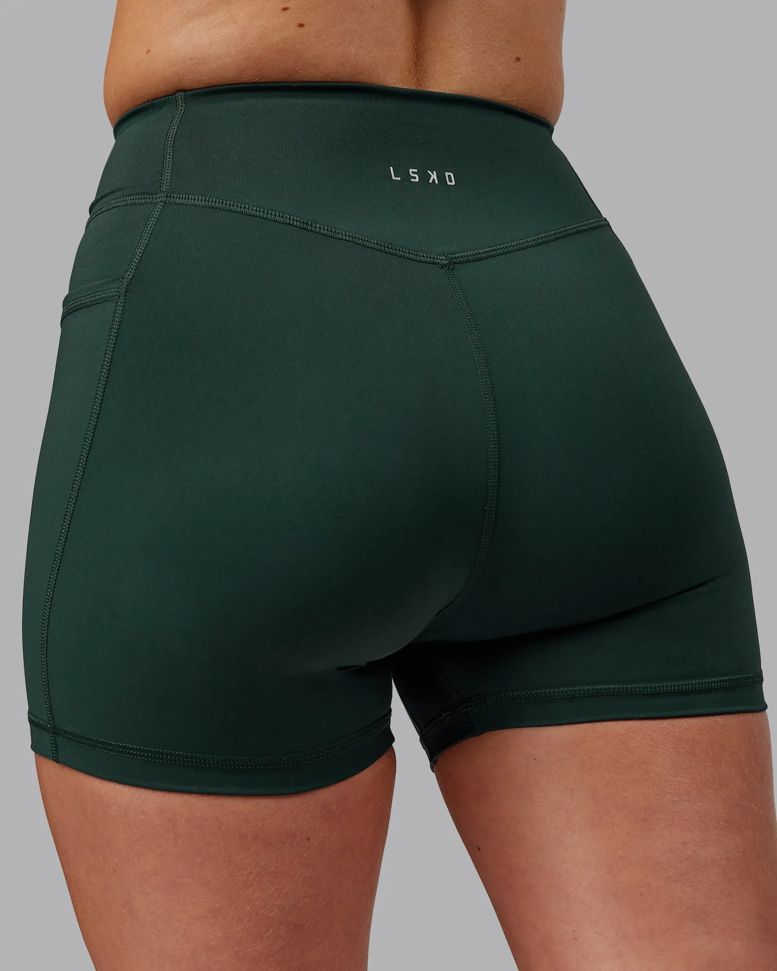 Elite High-Rise 4" Short Pockets - Vital Green sold by LSKD product image thumbnail 5