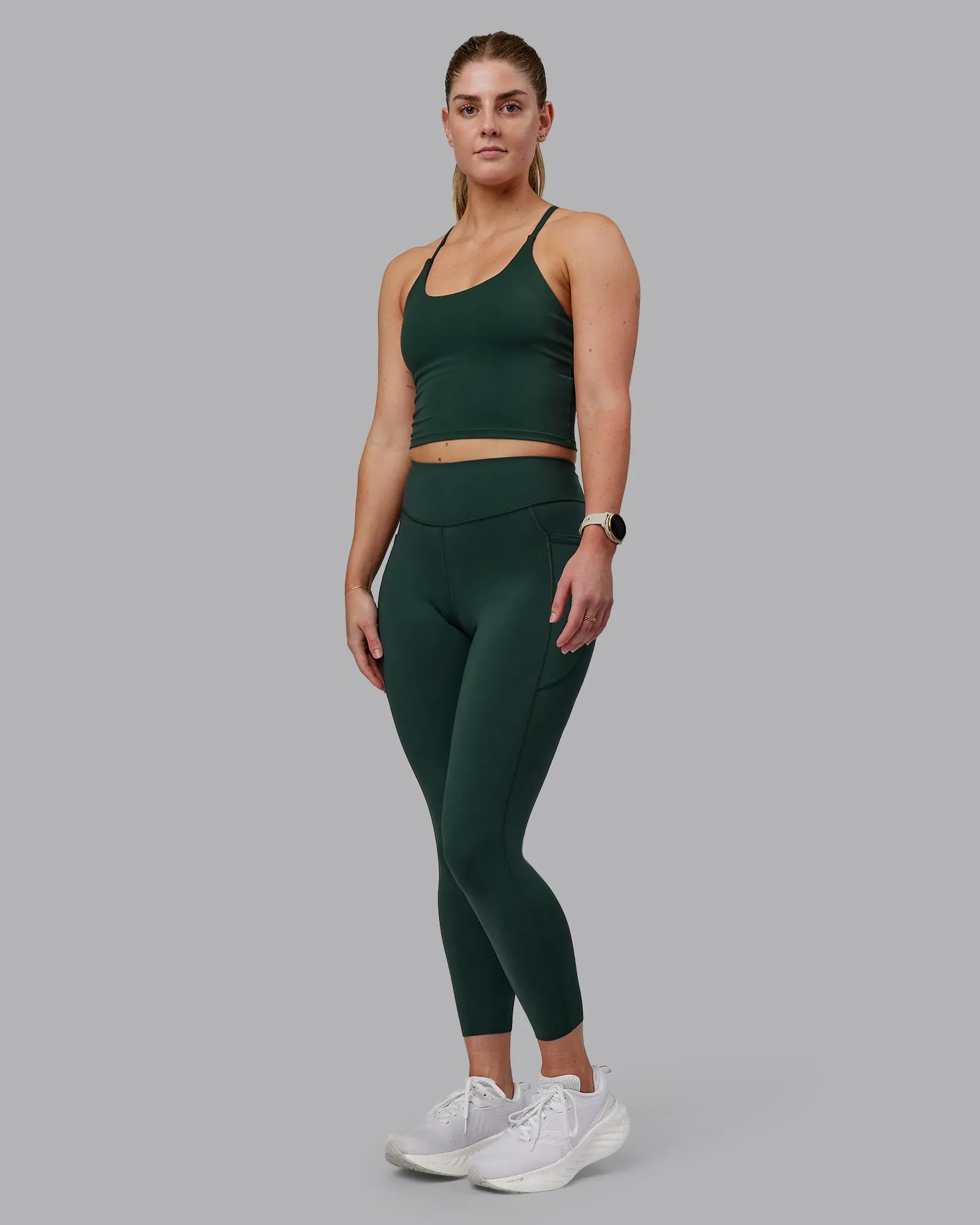Elite High-Rise 7/8 Legging Pockets - Vital Green sold by LSKD