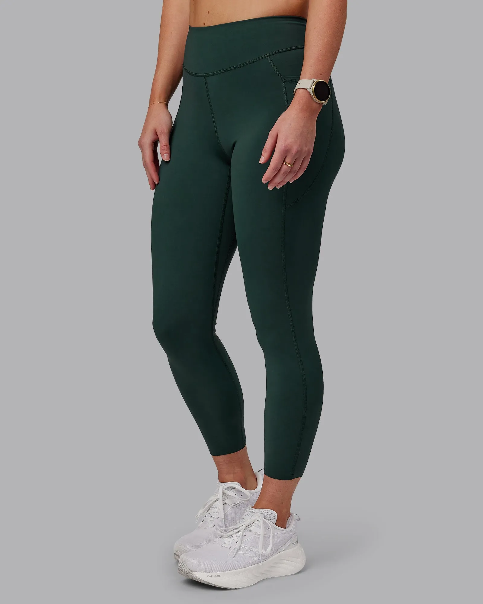Elite High-Rise 7/8 Legging Pockets - Vital Green sold by LSKD product image thumbnail 5