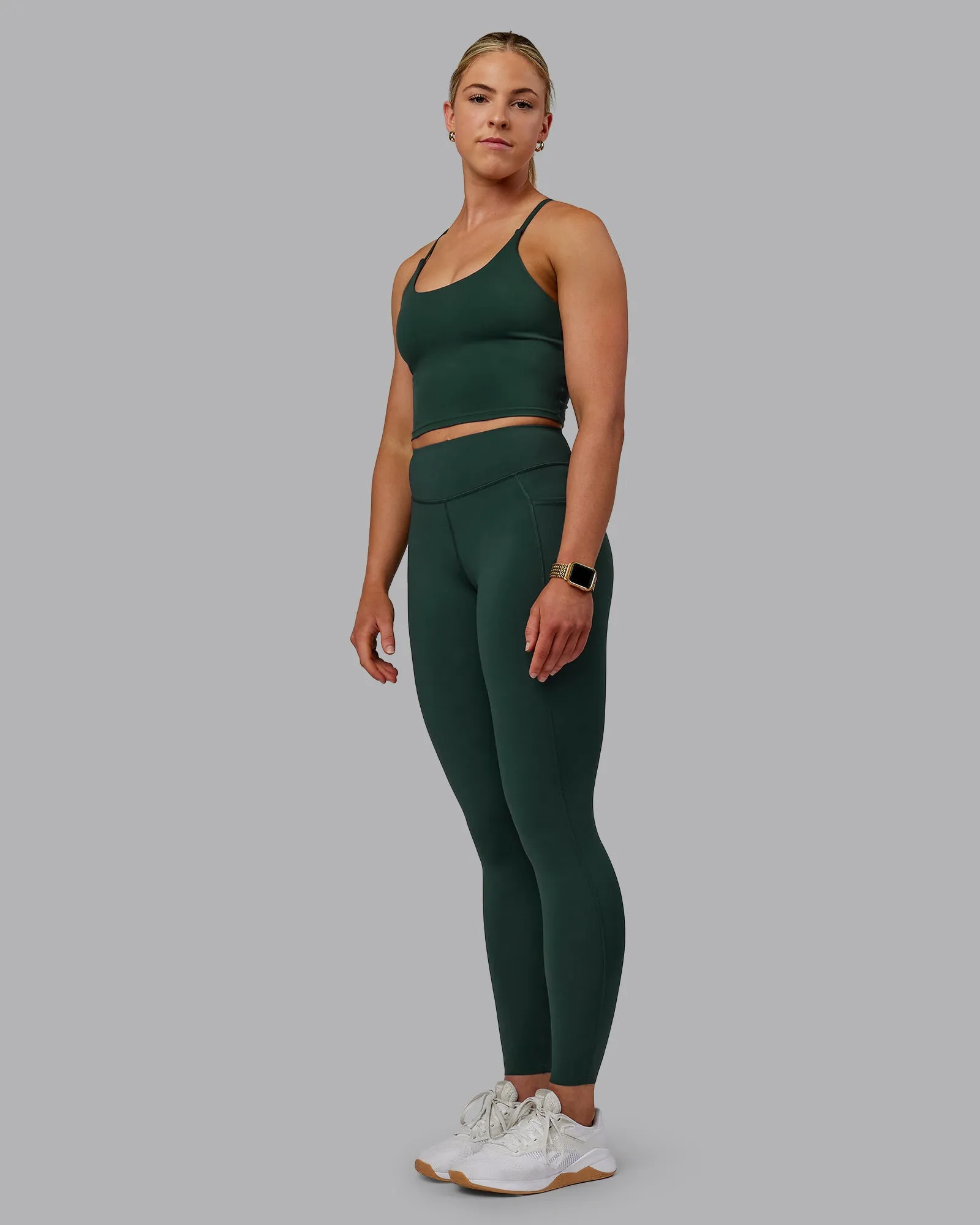 Elite High-Rise Full Length Legging Pockets - Vital Green sold by LSKD product image thumbnail 4