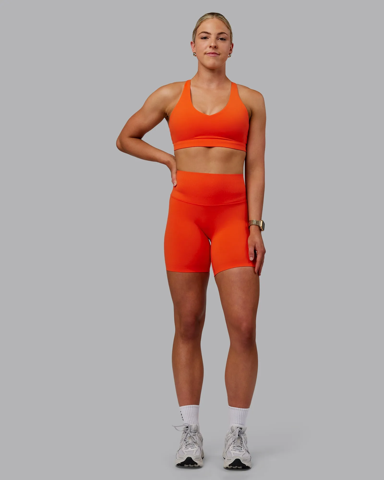 Elixir Ultra High-Rise Bonded Waistband 6" Short - Grenadine sold by LSKD