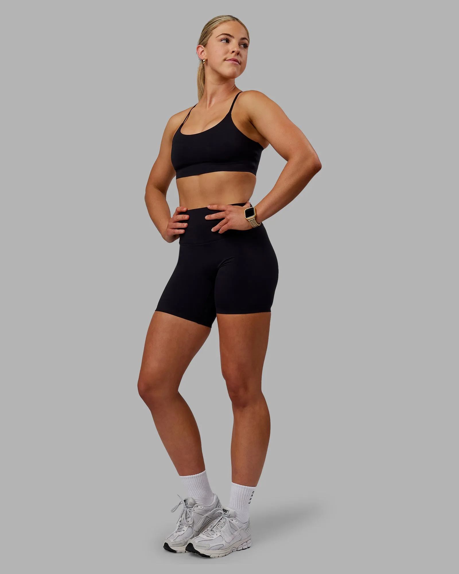 Elixir Ultra High-Rise Bonded Waistband 6" Short - Black sold by LSKD product image thumbnail 4