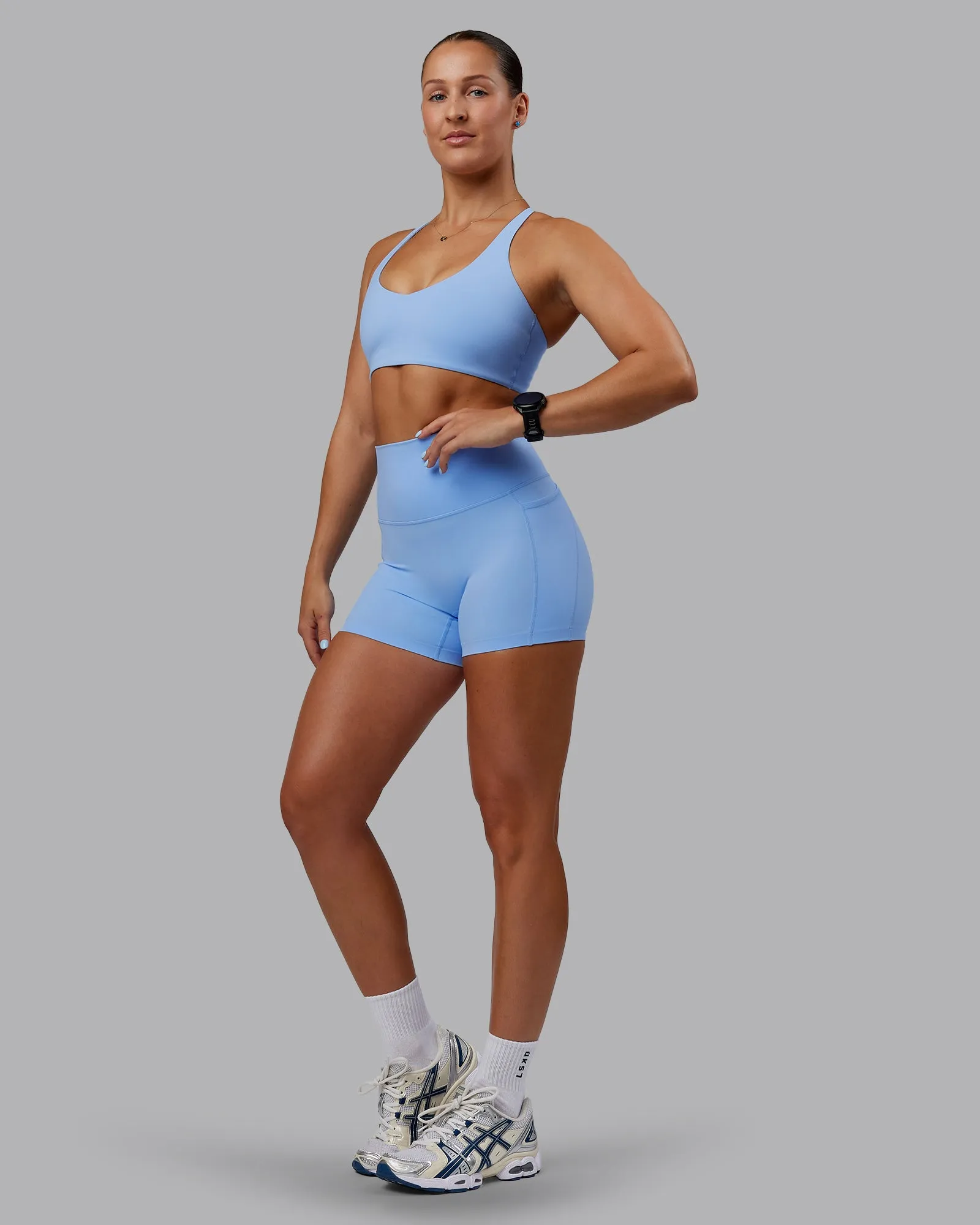 Abs Elixir Ultra High-Rise 4" Short Pockets - Open Air sold by LSKD product image thumbnail 4